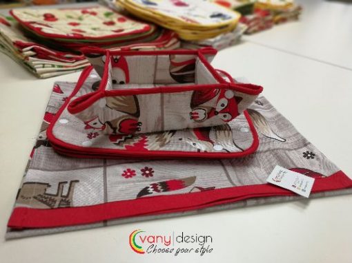 Кръгла покривка за маса - Лисички Vany Design
