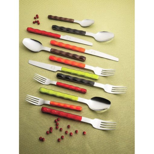 NUOVO - комплект прибори за хранене - 30 части - Червени - Vany Design