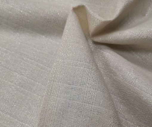 Луксозна покривка за маса - Бяло със сребърно ламе