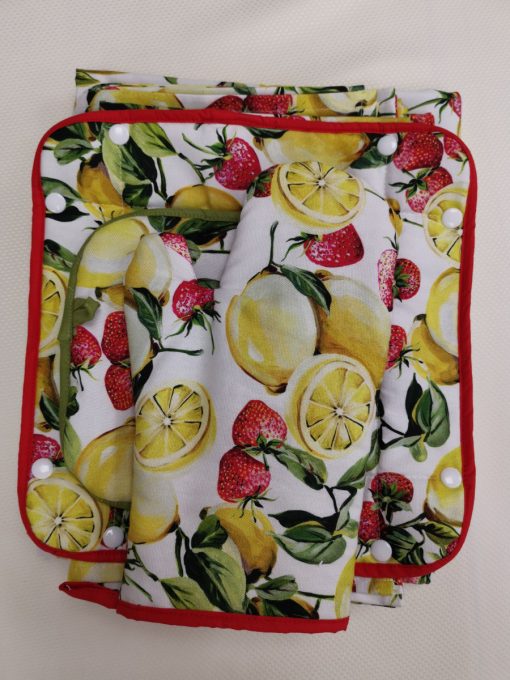 Правоъгълна покривка за маса Лимони и ягоди