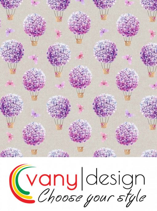 Правоъгълна покривка за маса Люляк цветен балон - Vany Design