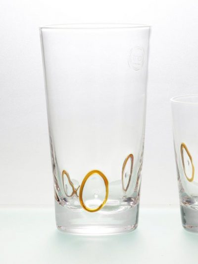 Комплект 6 чаши за вода  - 455 мл серия: Circles - amber