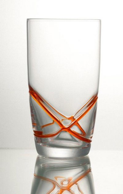 Комплект чаши за вода 6 бр  - 455 мл серия: X - tream Orange