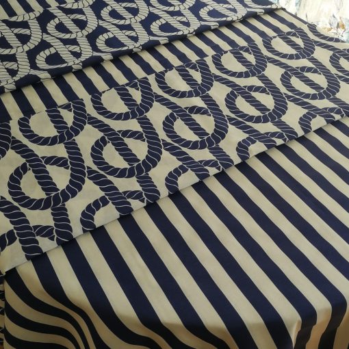 Правоъгълна покривка за маса Рае синьо и бяло Vany Design