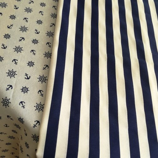 Правоъгълна покривка за маса Рае синьо и бяло Vany Design